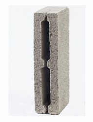 Блок стеновой отсев щебня полублок 390х190х90